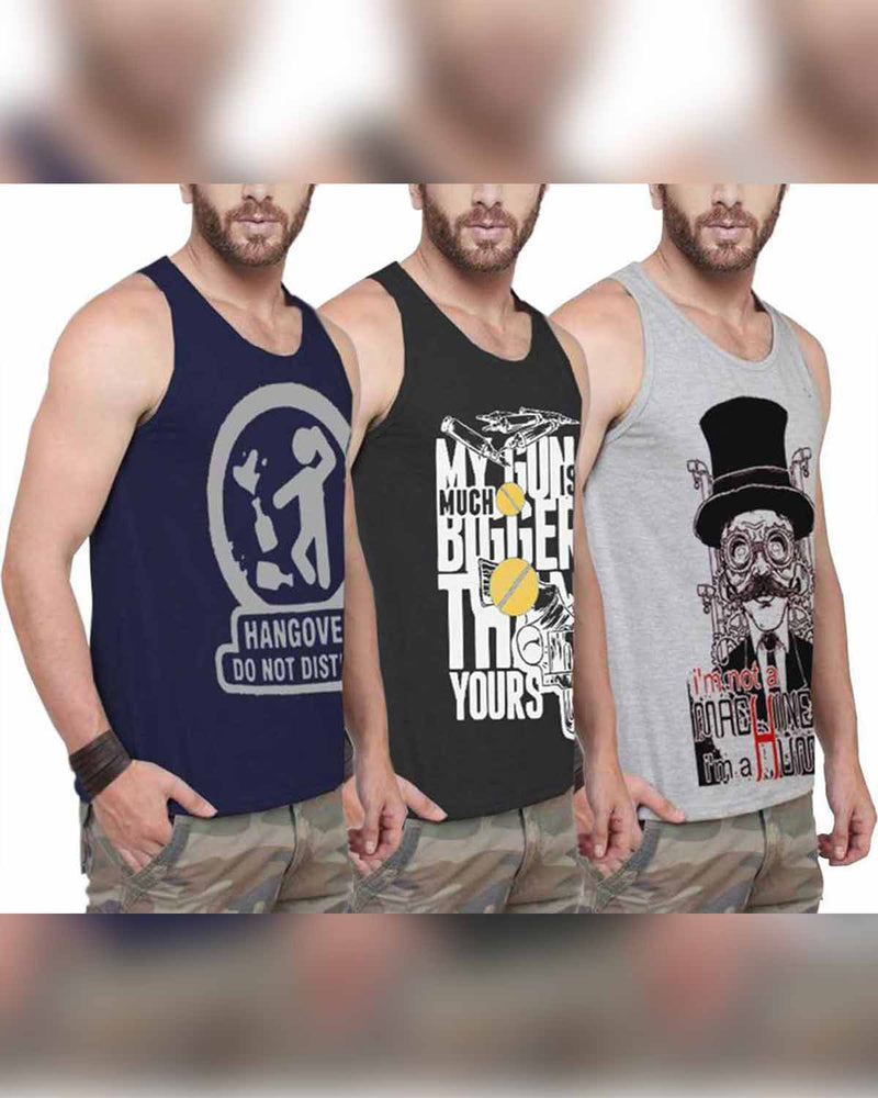 Men Vest  (Pack of 3)