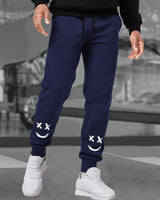 Men Cotton Sports Cuff Ankle Joggers Combo (Pack of 2) | NavyBlue | CharcoalBlack