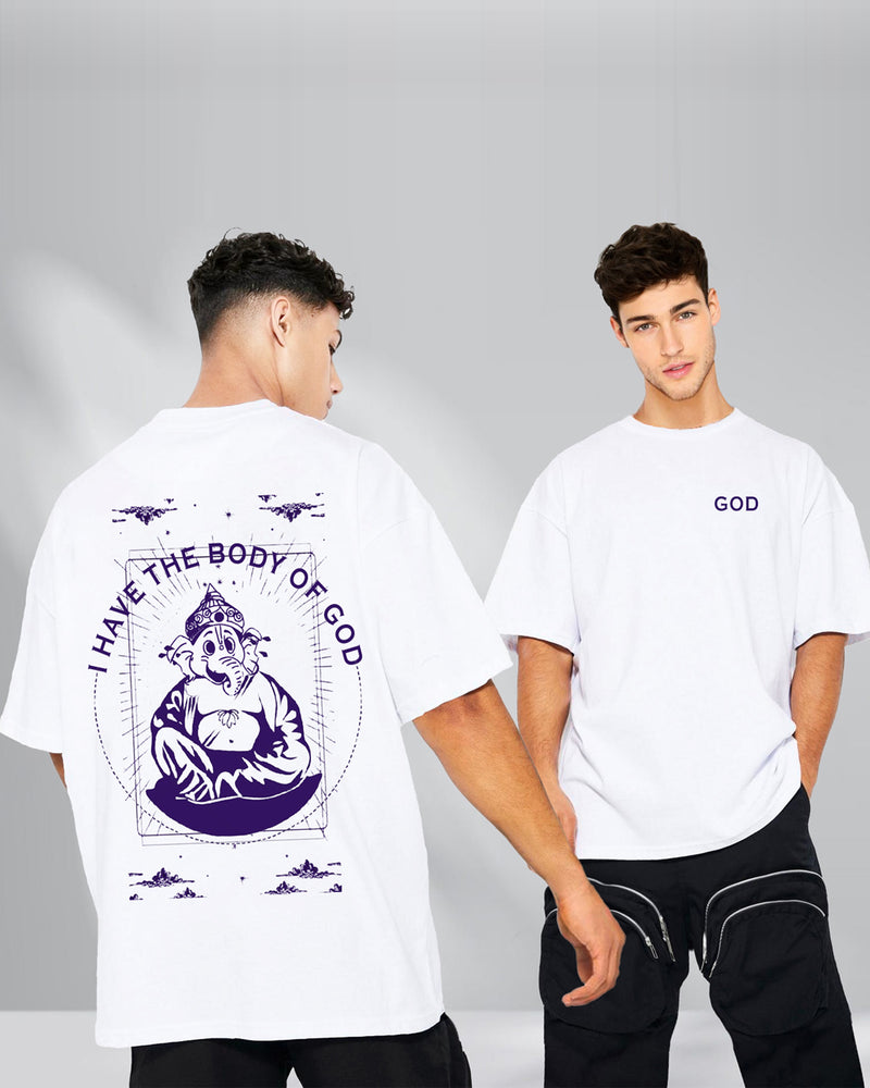 Ganapathi Printed Oversized T-Shirt For Men