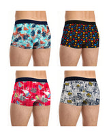 (Pack Of 4) Mens Printed Trunks For / Multicolor