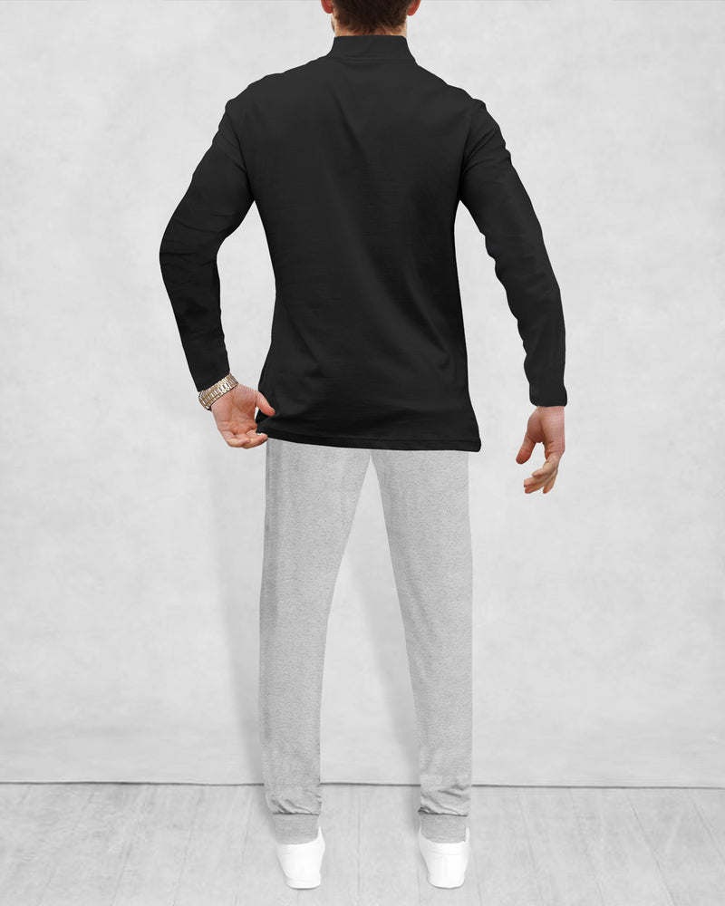 mens tracksuit BLACK-GREY