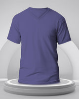Solid Men V-Neck  Half Sleeves T-Shirt