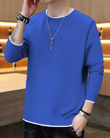 Men Full Sleeve Regular Fit T-shirt / Royal Blue