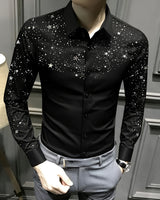 Star Printed Party Wear Shirt