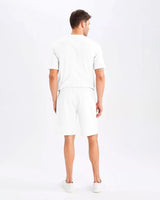 Men Printed White Believer  Co-ords Sets