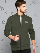 Men Casual Jacket - Olive Green