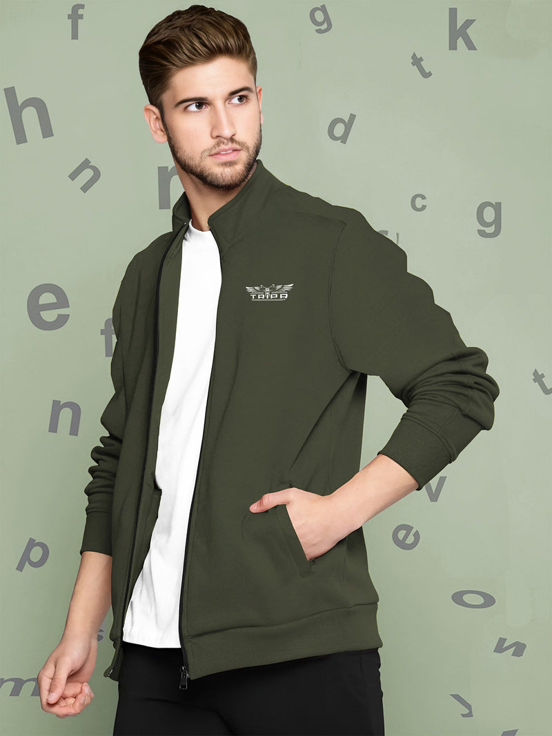 Men Casual Jacket - Olive Green