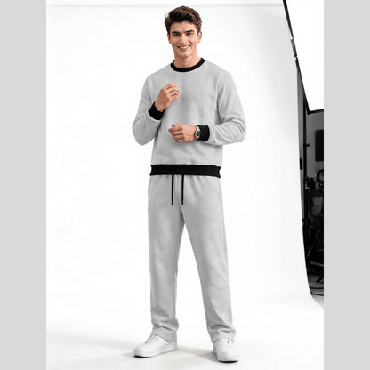 Mens Round Neck Color Blocked Swaeatshirt  Winter Tracksuits