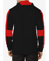 Full Sleeve Striped Red & Black Men's Casual Jacket