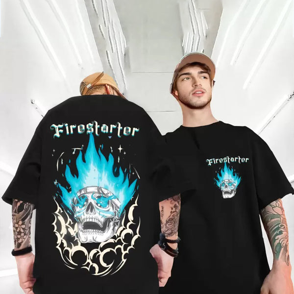 Buy Skull Printed Oversized T-Shirt For Men Online – TRIPR