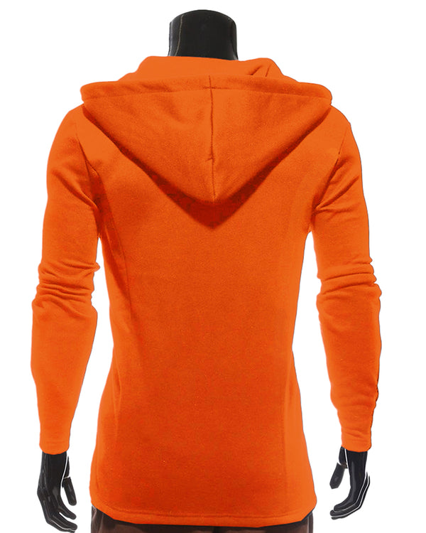 Full Sleeve Fleece Orange Color Ninja Jacket