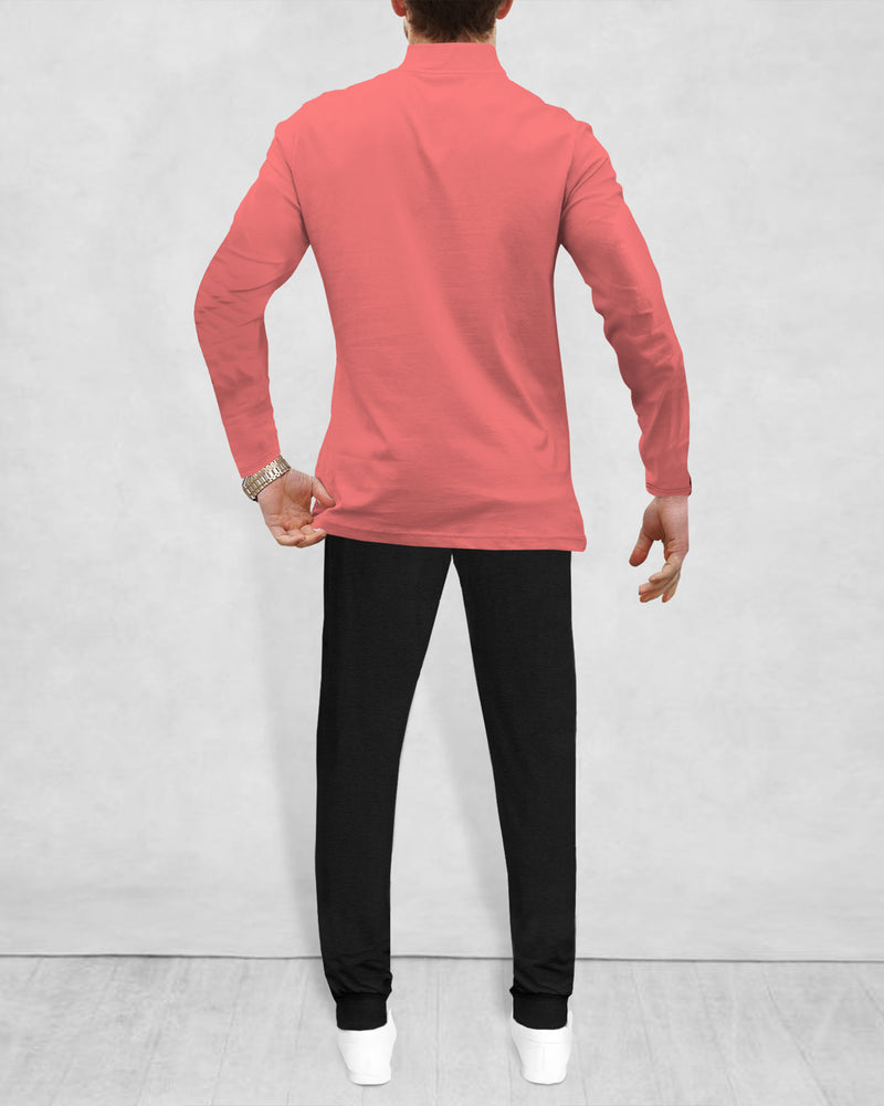 mens tracksuit PINK-BLACK