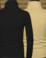 full sleeve tshirt combo of 2 | high neck | all colors