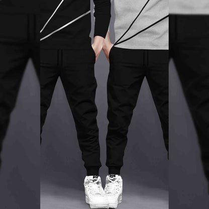 (Pack Of 2) Printed Tracksuit For Men Black & Grey