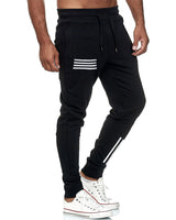 Men Black Printed Cuffed TrackPant For / Black