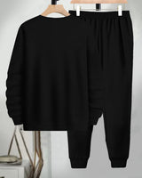 Mens Tracksuit - Full Sleeve Black t-shirt / Black Trackpant