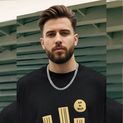 Mens Loose Fit Baggy T-shirt Black