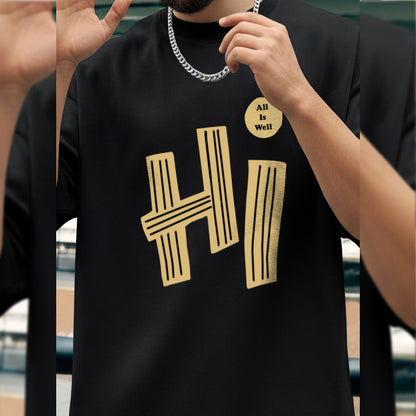 Mens Loose Fit Baggy T-shirt Black