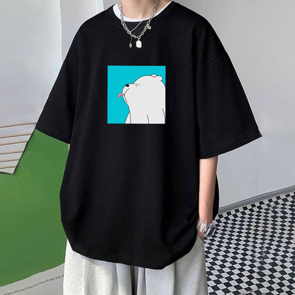 Men’s Oversized Graphic Printed T-Shirt Black