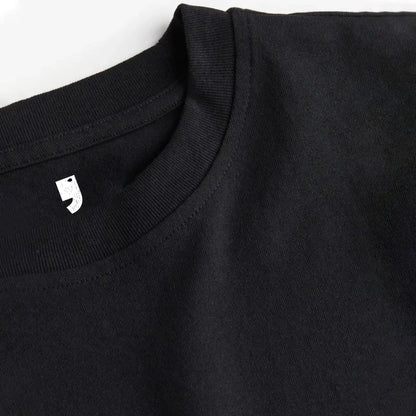 Mens Black 'HI' Graphic Printed Oversized T-Shirt Black