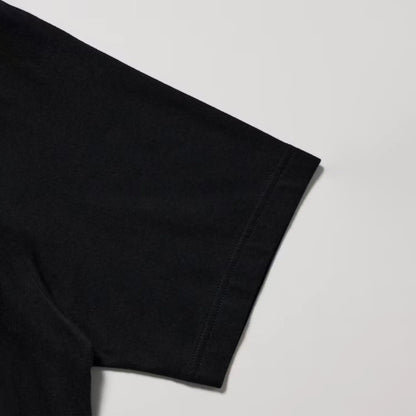 Mens Black 'HI' Graphic Printed Oversized T-Shirt Black