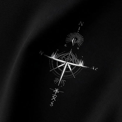Mens Back Printed Oversized T-Shirt Black
