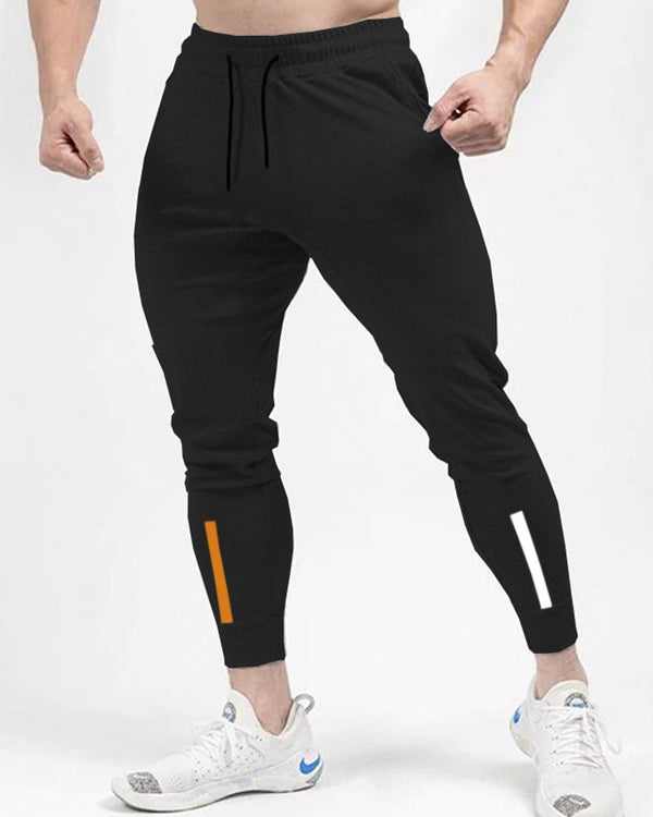 Men Casual Printed Jogger / Black