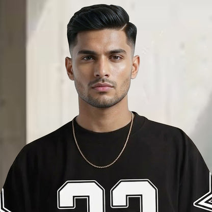 Men Oversized 'Los Angeles' Printed Tshirt Black