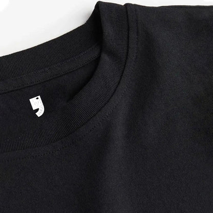 Men Oversized 'Los Angeles' Printed Tshirt Black