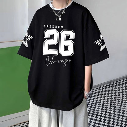 Men’s Oversized Graphic Printed T-Shirt Black