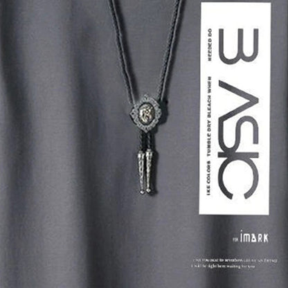 Men Simple Print Half Sleeve T-shirt Darkgrey