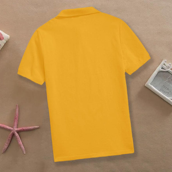 Boys Plain Yellow Polo T-shirt