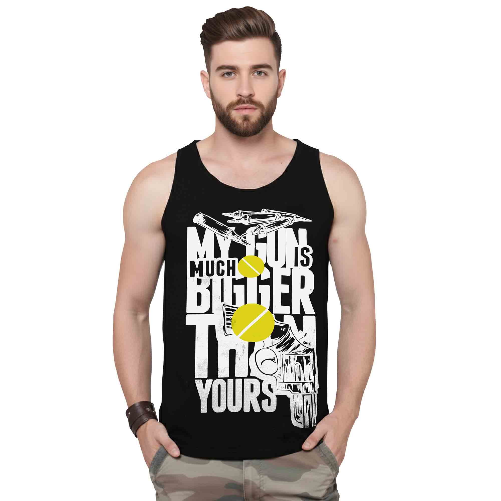 Men Sleeveless Printed Vest with 17 Variants
