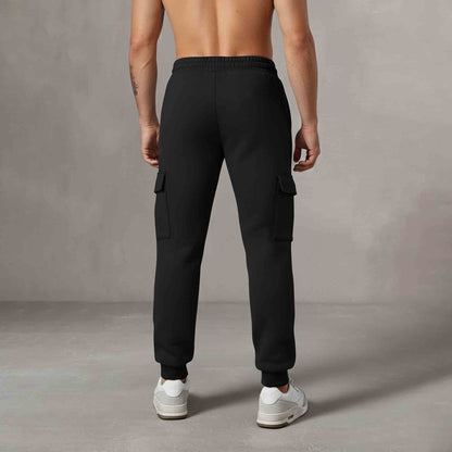 Mens Anime Printed 4 Pockets Cargo Jogger Black