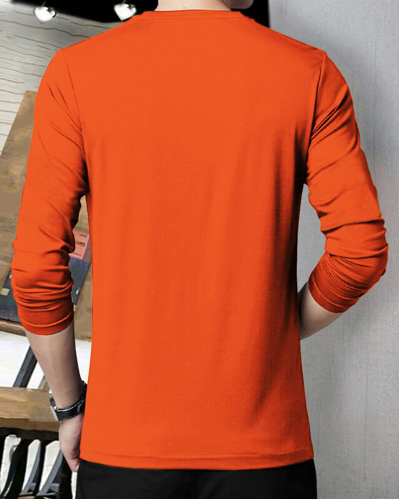 Kids Full Sleeve Without Hood Sweatshirt / Light Orange