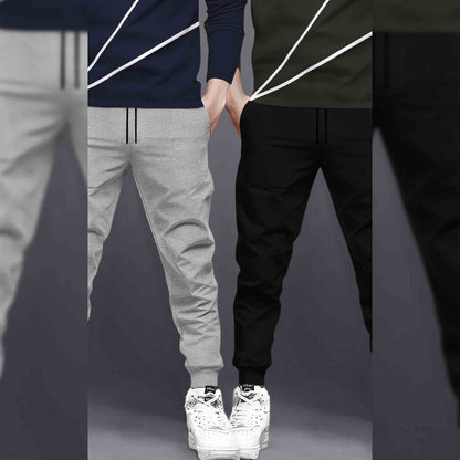 (Pack Of 2) Printed Tracksuit For Men Navy & Olivegreen