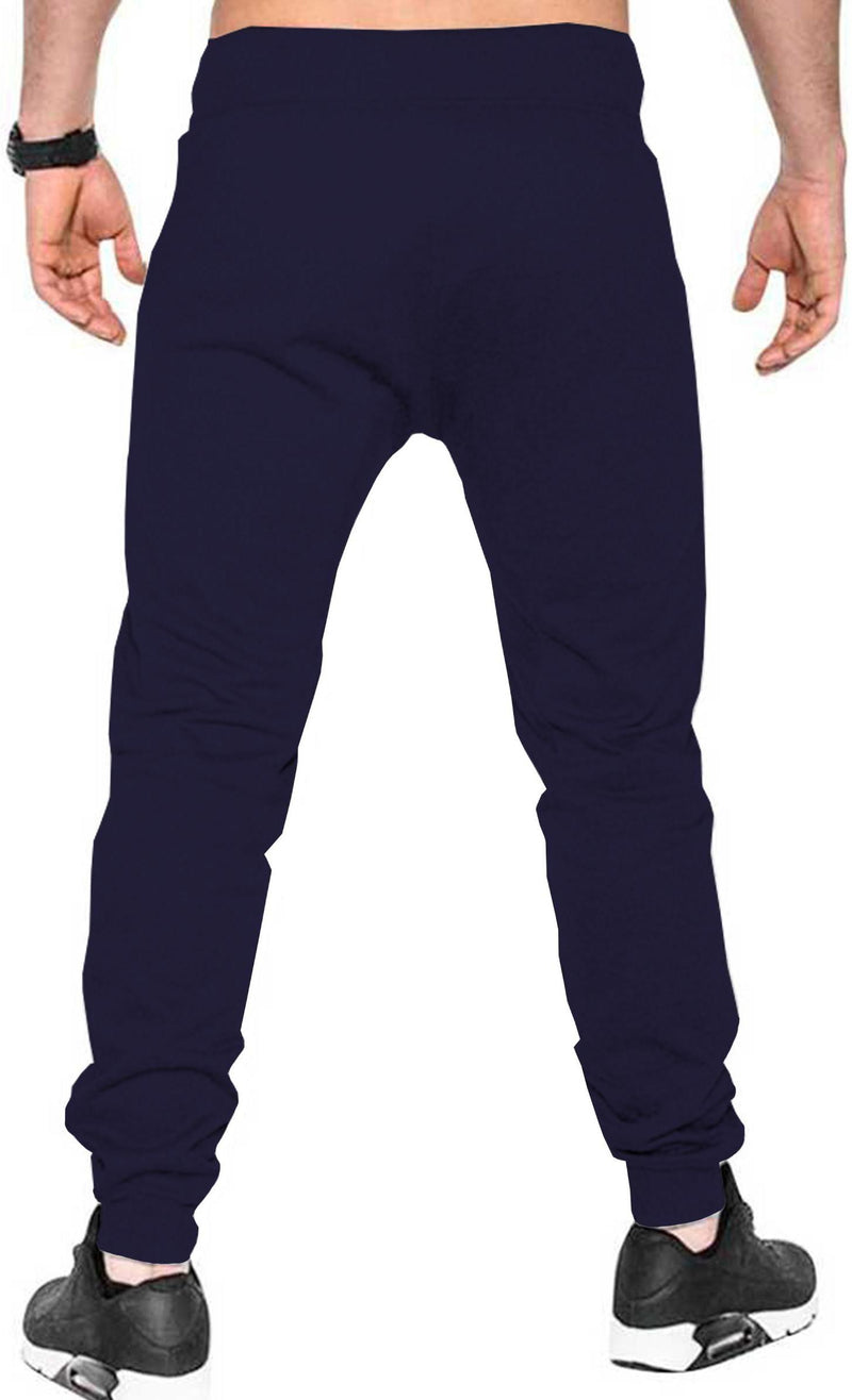 Men Printed Casual Jogger / Navy Blue