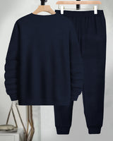 Mens Tracksuit - Full Sleeve Navy t-shirt / Navy Trackpant