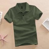 Boys Plain Olivegreen Polo T-shirt