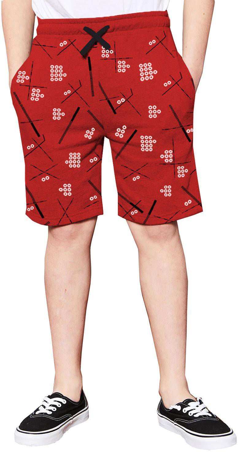 Boys Abstract Printed Short / Red