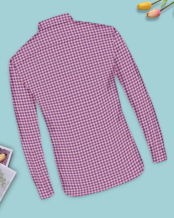 Boys Full Sleeve Casual Shirt / Pink