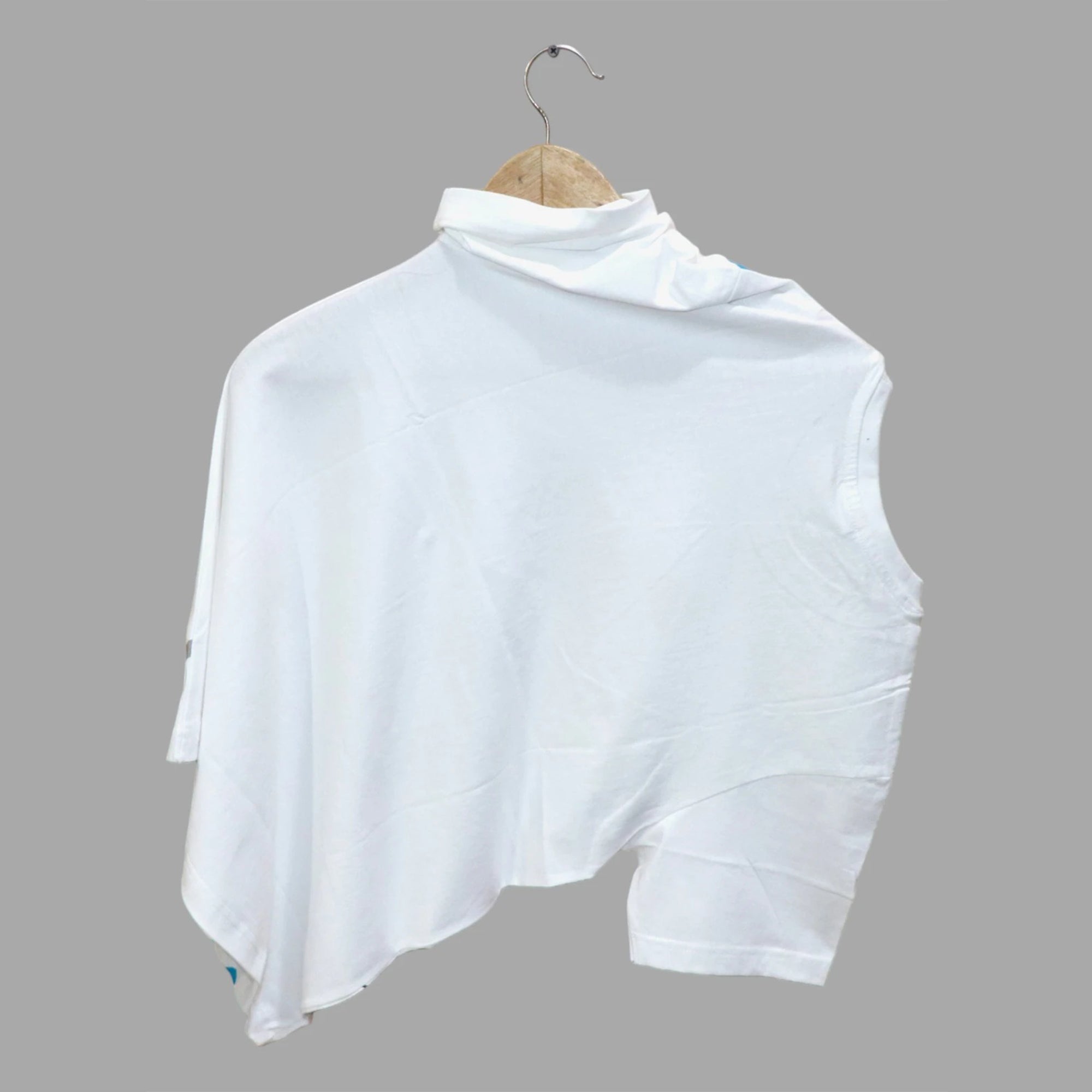 Mens Round Neck Graphic Printed T-Shirt White