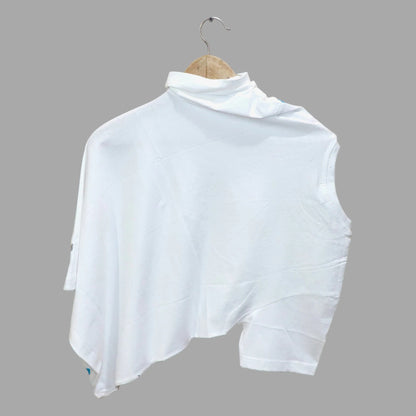 Mens Round Neck Graphic Printed T-Shirt White