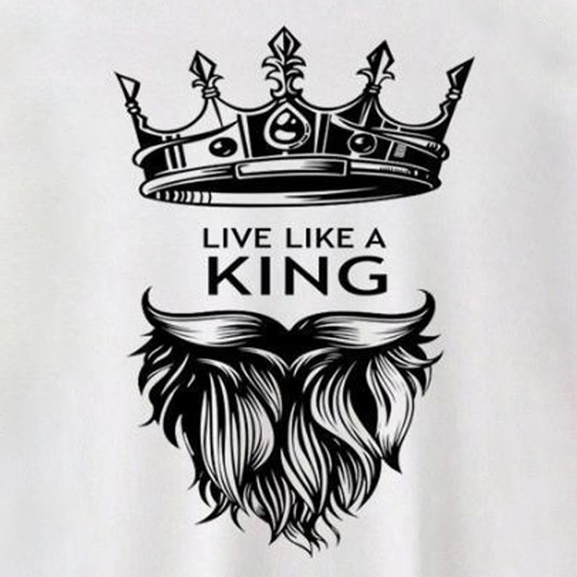 Men Simple Print Half Sleeve T-shirt White