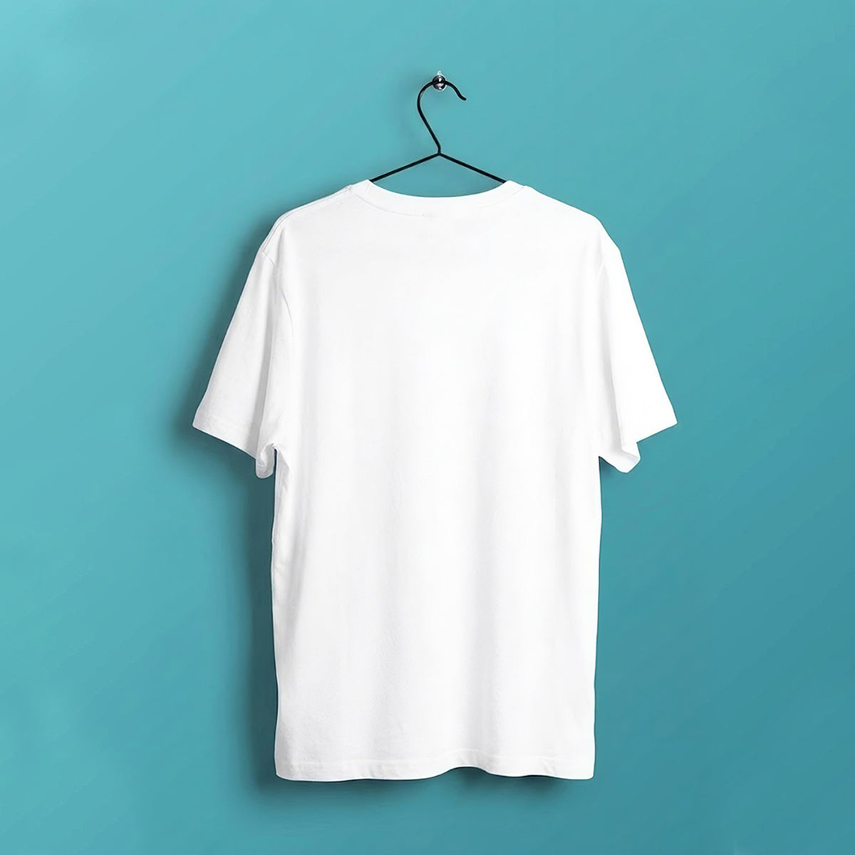 Men Marshmallow Print Half Sleeve T-shirt White