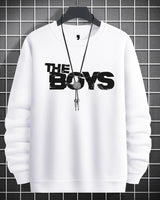 Men The Boys Printed Sweatshirt / White