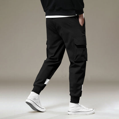 Men Black Printed Cargo Jogger