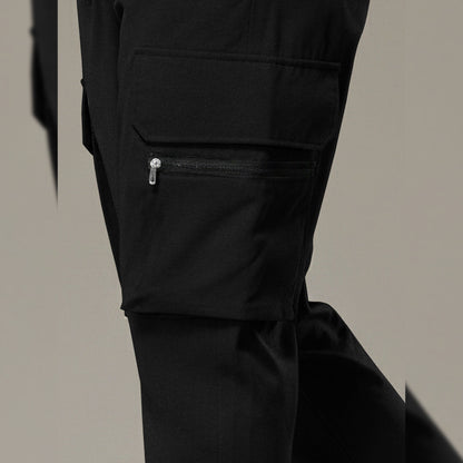 Men Black Printed Cargo Jogger