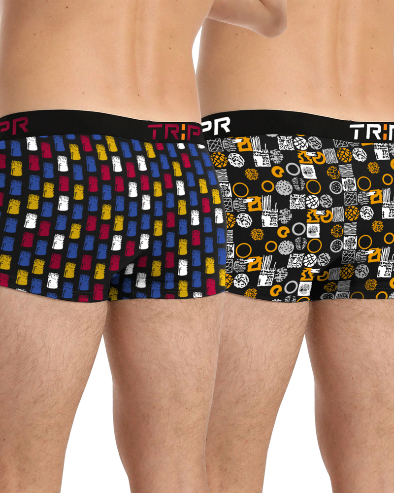 Men Trunks Combo Multicolor Printed - PACK OF 2