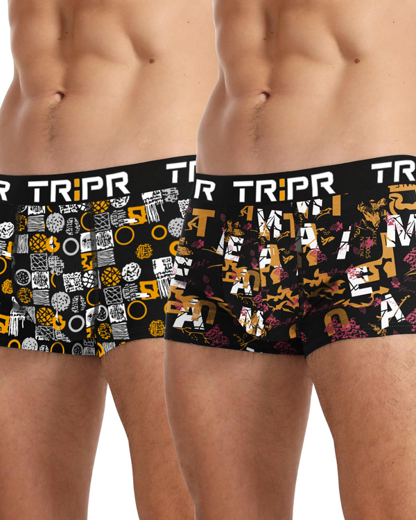 Men Trunks Combo Multicolor Printed - PACK OF 2